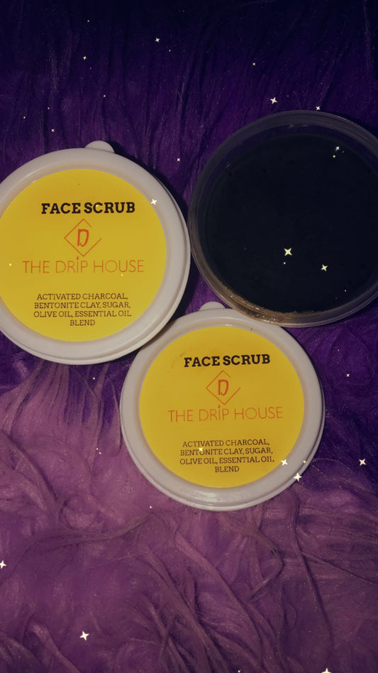 Activated charcoal face scrub